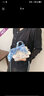 才俊   diy手工編織手縫自制可愛手提斜挎包送女友 白色材料包 +教程【含絲巾】 曬單實(shí)拍圖