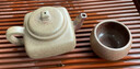 吉羊 宜興柴燒紫砂壺純手工茶壺功夫茶具 原礦翡翠金砂天圓地方200ml 翡翠金砂 曬單實(shí)拍圖