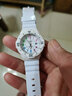 PENC IWATCH 適配卡西歐baby-g女表帶原裝女士手表BA-110/120/130樹(shù)脂配件 亮面白-銀扣【帶裝卸工具】 曬單實(shí)拍圖