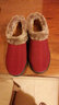 普戈斯（PUGESI）2018冬季老北京布鞋加厚加絨保暖老人女棉鞋 防滑中老年人媽媽鞋 紅色607女棉 37 曬單實(shí)拍圖
