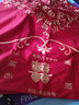 拉普斯【定制姓名聯(lián)客服】拉普斯家紡婚慶四件套大紅色刺繡全棉純棉結婚 緣來(lái)是你 六件套 （定制款） 2米床 被套220*240cm 曬單實(shí)拍圖