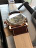 柏曼（BORMAN） 手表男多功能機械表全自動(dòng)防水國表時(shí)尚商務(wù)男表14008 玫瑰金色白面棕皮 曬單實(shí)拍圖