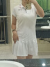 尤尼克斯（YONEX）2023yy羽毛球服英倫風(fēng) 215133 男女情侶運動(dòng)POLO恤連衣裙 女款215133BCR白色 L 曬單實(shí)拍圖