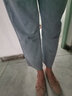 安卡丹牛仔褲女八分褲高腰夏季新款韓版寬松顯瘦闊腿褲九分小個(gè)子1137 八分褲 常規 L 曬單實(shí)拍圖