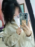 鴨鴨（YAYA）明星同款羽絨服女新款秋冬長(cháng)袖休閑寬松襯衫領(lǐng)時(shí)尚保暖厚外套H 米白色 M 曬單實(shí)拍圖