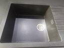 蘭伯特蘭伯特LAMBERT石英石單槽水槽帶臺控瀝水板花崗巖臺上臺下盆 1000*500mm雅致黑+高拋抽拉龍頭 曬單實(shí)拍圖