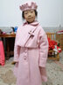 藍貝妮童裝女童連衣裙秋冬季兒童套裝拜年服裝女孩冬裝過(guò)年衣服大童女裝 夾棉粉色（裙子外套帽子毛衣） 130碼建議身高120CM 曬單實(shí)拍圖