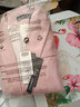 SHIROMA女裝小西裝套裝女粉色春季新款韓版時(shí)尚氣質(zhì)女神范網(wǎng) 粉色長(cháng)袖外套+粉色微喇褲 XL 曬單實(shí)拍圖