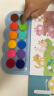 美乐童年手指画儿童颜料指印画宝宝幼儿园0-3-6可水洗50页热闹动物园礼物 实拍图