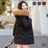 NY-EMMA中長款羽絨服女冬季新款加厚保暖修身輕薄高檔大毛領派克羽絨外套 黑色（貉子真毛領） M （建議80-95斤） 曬單實拍圖