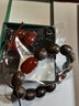 萬寶資紅瑪瑙桶珠散珠子米珠手工diy編織手鏈?zhǔn)执耐娣鹬楦糁榕浼牧?紅瑪瑙米珠/8X12mm/5顆 曬單實拍圖
