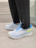 HOKA ONE ONE【李现同款】男款夏季克利夫顿9跑步鞋CLIFTON 9 C9缓震轻量透气 黑色/黑色-宽版 41 实拍图