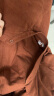 无印良品 MUJI 男式 法兰绒 立领衬衫 长袖休闲百搭衬衫衬衣男士 ACA75C1A 砖红色 XL 实拍图