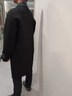伯爵卓爾馬肯領(lǐng)撞色全羊毛雙面呢大衣100%男中長(cháng)款鵝絨內膽2024秋冬新款 漆黑 XL 180 曬單實(shí)拍圖