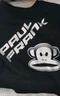 大嘴猴（paul frank）童裝衛(wèi)衣衛(wèi)褲套裝新款男女童2024秋冬舒適套頭休閑中大童兩件套裝 黑銀 120 曬單實(shí)拍圖