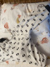 nest designs婴儿睡袋儿童春秋四层纱布长袖宝宝分腿防踢被四季通用 熊猫派对（建议室温24-26℃） 110码（建议身高105-115cm) 实拍图