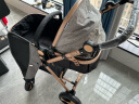 佳多美（jiaduomei）婴儿推车可坐可躺婴儿车轻便折叠新生儿减震高景观双向儿童手推车 亚麻灰【标准版】 实拍图