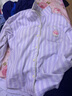蕉內520H超級市場(chǎng)女士睡衣自帶胸墊防凸點(diǎn)家居服套裝微絨暖感春秋季 【女士-帶杯】牛奶-芋紫條紋 M 曬單實(shí)拍圖