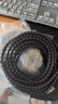 匯君 電線收納固定整理繞線器保護(hù)套線纏繞管 內(nèi)徑8mm-黑色5米--2根【配理線夾】 曬單實(shí)拍圖