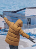 吉普（JEEP）中長款男羽絨服戶外防風(fēng)防水衣防污漬厚款滑雪服高蓬松鴨絨防寒服 云棕色 XL 曬單實(shí)拍圖