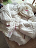 糜嵐（MieLanat）tw小熊服可拆卸可愛連帽棉服女冬新款學(xué)生加厚保暖棉衣面 米白色【棉服款】 M碼 100-120斤 曬單實(shí)拍圖