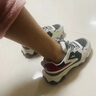 Cupald牛皮休閑鞋女2025春季新款女鞋子運動鞋老爹鞋跑步鞋軟底旅游鞋女 黑紅色/加絨款（標(biāo)準(zhǔn)尺碼） 37 曬單實拍圖