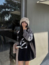 CRANTA KOMEIA帽子女2025新款冬季真兔毛保暖護(hù)耳毛線漁夫帽生日禮物送 栗棕 高級(jí)感輕奢ck風(fēng)送女朋友老婆實(shí)用 曬單實(shí)拍圖