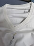 布先生 短袖T恤男 春夏簡(jiǎn)約純色v領(lǐng)短袖休閑清爽夏裝T恤衫上衣AT2010 白色 XL (180) 曬單實(shí)拍圖