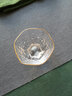 TOYO-SASAKI GLASS【品牌官旗】日本進(jìn)口功夫茶具玻璃茶杯子手工金邊品茗杯小酒杯 六角金邊品茗杯 曬單實(shí)拍圖