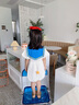 mlgt kids童裝女童連衣裙2025新款禮服裙兒童唐老鴨公主裙寶寶學(xué)院風(fēng) 白色 90cm 曬單實(shí)拍圖