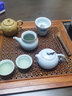 鑾玉瓷 汝窯茶具套裝開(kāi)片可養蟬翼整套陶瓷功夫茶具汝瓷西施茶壺蓋碗家用送禮茶器/展示禮盒套裝 西施10入套裝 曬單實(shí)拍圖
