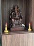 戲鯉實(shí)木財神爺擺件木雕塑家用喬遷新居公司開(kāi)業(yè)居家供奉神像 小號花梨木財神(長(cháng)16*高30厘米) 曬單實(shí)拍圖