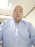 法蒙澤春秋裝男季長(cháng)袖襯衫男韓版潮流帥氣休閑襯衣男士外套衣服男 灰色+淺藍（2件裝） 3XL 曬單實(shí)拍圖