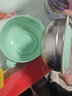 速倍爾兒童注水保溫碗 保溫防摔防滑不銹鋼寶寶餐具碗輔食兒童加熱碗 北歐綠 曬單實(shí)拍圖