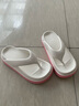 卡帝樂(lè )鱷魚(yú)拖鞋女士人字拖外穿夾腳休閑沙灘鞋涼拖鞋子女 1480 白粉 38-39 曬單實(shí)拍圖