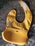 奥秀（OXO）宝宝硅胶围兜儿童围嘴饭兜柔软防水油便携 黄 实拍图