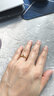 周六福5D硬金黃金戒指女愛(ài)心生日禮物定價(jià)AE016741 11號 約0.76g  曬單實(shí)拍圖