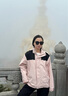 西域駱駝（VANCAMEL）夾克男休閑運(yùn)動(dòng)戶外沖鋒衣登山男女款百搭三合一外套 嫩粉 M 曬單實(shí)拍圖