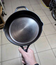 LIDEER COOKWARE鑄鐵平底鍋牛排鍋無(wú)涂層家用牛排煎鍋烙餅鍋電磁爐煎牛排鐵鍋煎蛋 23cm-平底煎鍋（鋼化玻璃蓋） 曬單實(shí)拍圖