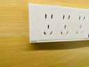 西门子（SIEMENS）118型开关插座面板白色组合厨房多孔多媒体暗装家用墙壁插座 一开十五孔（九孔） 实拍图