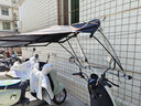 馨顏電動(dòng)車(chē)雨棚雨傘車(chē)棚可折疊伸縮式遮陽(yáng)傘電瓶車(chē)防風(fēng)擋雨防曬雨棚 快拆收納【大滑動(dòng)窗】黑錢(qián)兔似錦 曬單實(shí)拍圖