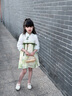 mlgt kids童裝女童古裝連衣裙2025新款女寶春裝米綠色親膚漢服公主裙 米綠色 90 cm 曬單實拍圖