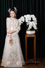 泰勒馬丁秀禾服新娘婚紗2025新款結(jié)婚禮服中式嫁衣古裝敬酒服出閣服婚服 8219齊地 M 曬單實(shí)拍圖