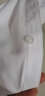 佐马仕（ZUOMASHI）短袖衬衫女修身免烫白色衬衣女士商务正装职业装酒店4S店工装显瘦 纯白色（方） L/37 实拍图