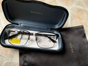 古馳（GUCCI）眼鏡架男士款商務(wù)高層領(lǐng)導(dǎo)眉毛架眼鏡框近視鏡架金屬送禮物GG0756 G0756OA-002（商務(wù)款可配鏡） 曬單實(shí)拍圖