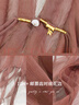COCOBELLA重工10M對絲荷葉邊飄帶雪紡衫氣質(zhì)遮陽開衫LC0002-7 玫瑰粉 L 曬單實拍圖