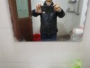 茶心馬皮門多薩.男士經(jīng)典復(fù)古茶心重水洗做舊修身休閑翻領(lǐng)夾克 茶心色 M 130斤 曬單實拍圖