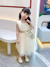 耀王女童晚禮服夏中大童公主裙兒童鋼琴主持花童走秀演出服ZX103 香檳色 130 曬單實(shí)拍圖