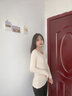 莫代爾秋衣女薄款保暖衣女士棉毛衫打底衣恒溫發(fā)熱圓領(lǐng)內衣上衣單件線(xiàn)衣 單件上衣圓領(lǐng)【膚色】 M (160) 曬單實(shí)拍圖