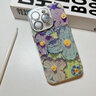 鹿途者 DEERWALK適用唯美點(diǎn)鉆油畫(huà)花朵手鏈iphone14promax手機殼蘋(píng)果15新款ins風(fēng)12pro硅膠11女帶鏡頭膜13pro防摔 閃粉鏡頭膜 點(diǎn)鉆油畫(huà)紫藍花朵+手環(huán)鏈 iPhone 1 曬單實(shí)拍圖